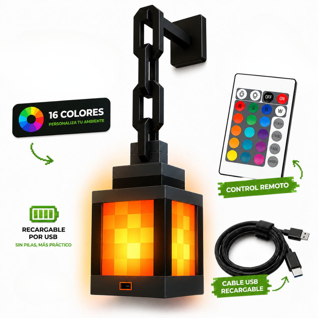 Lámpara Pixel LED Gamer